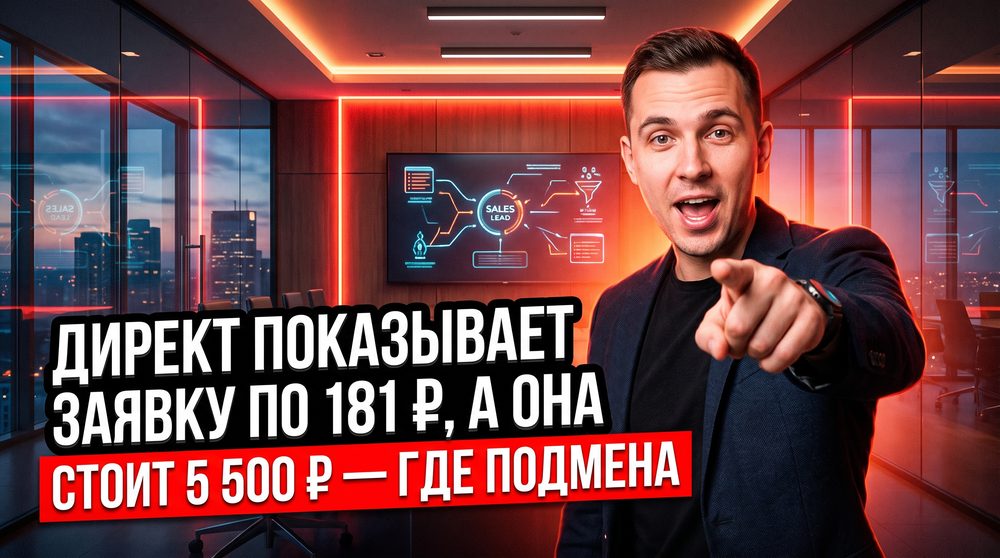 Директ показывает заявку по 181 ₽, а она стоит 5 500 ₽ — где подмена